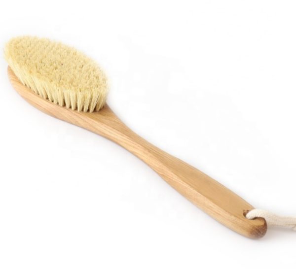 bamboo bath brush with sisal